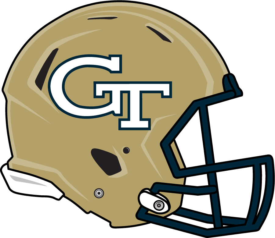 Georgia Tech Yellow Jackets 2009-2017 Helmet diy iron on heat transfer